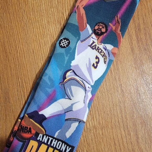 Stance X NBA Anthony Davis Fast Break Socks Crew Length Infiknit LA Lakers L - Picture 2 of 9